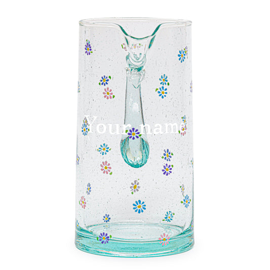 Hand painted decanter | Personalized | ALL IN DAISIES