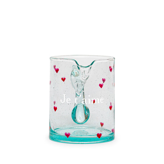 Small hand painted decanter | ALL IN HEARTS: I LOVE YOU