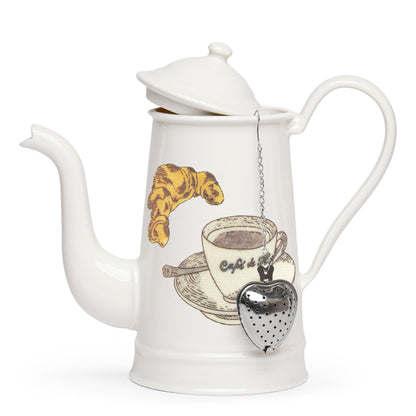 Illustrated teapot | CROISSANT COFFEE