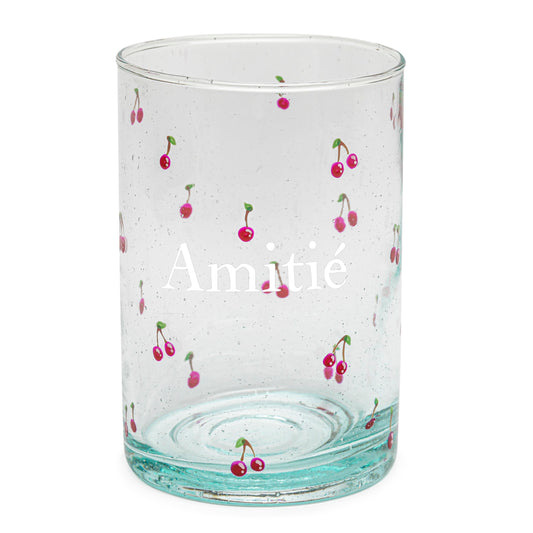 Hand painted glass | ALL IN CHERRIES: FRIENDSHIP