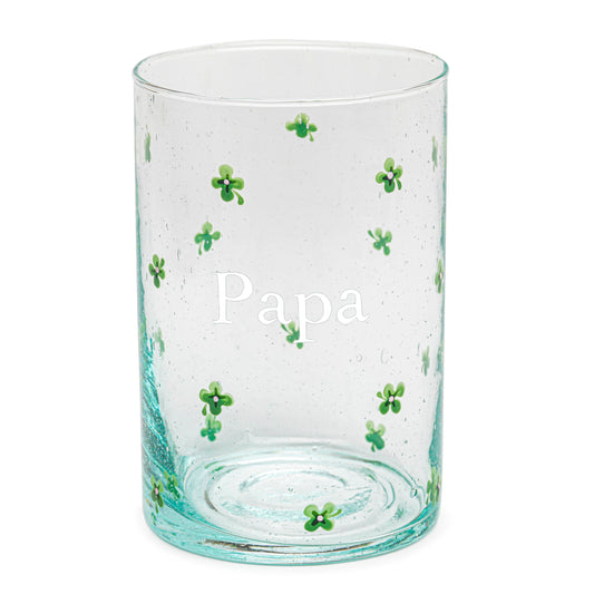 Hand painted glass | ALL IN CLOVERS: DAD