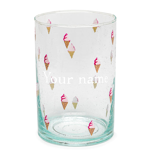 Hand painted glass | Personalized | ALL IN ICE CREAM