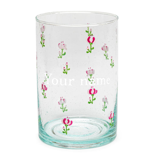 Hand painted glass | Personalized | ALL IN ROSES