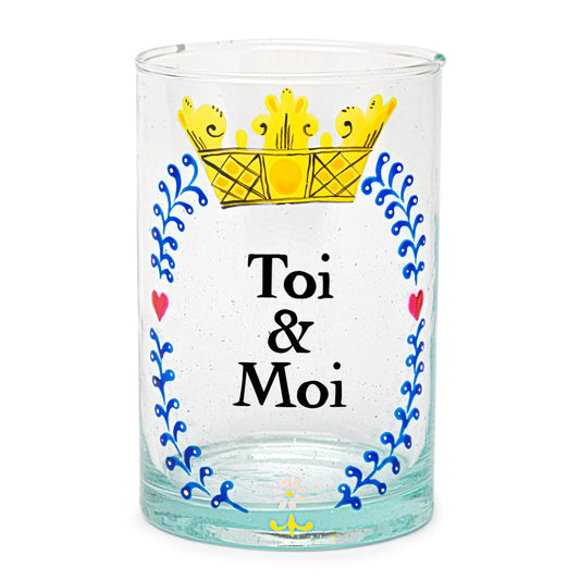 Hand painted glass | 18TH CENTURY CROWN: YOU&amp;ME