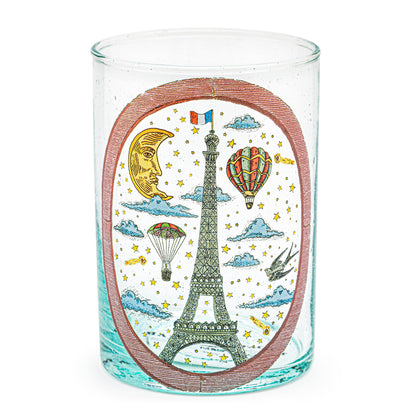 Illustrated glass | PARIS I LOVE YOU