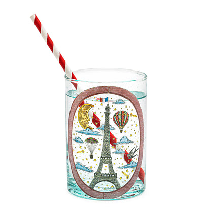 Illustrated glass | PARIS I LOVE YOU