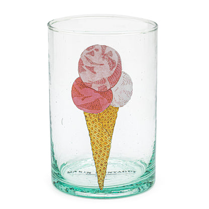 Illustrated glass | ICE-CREAM CONE