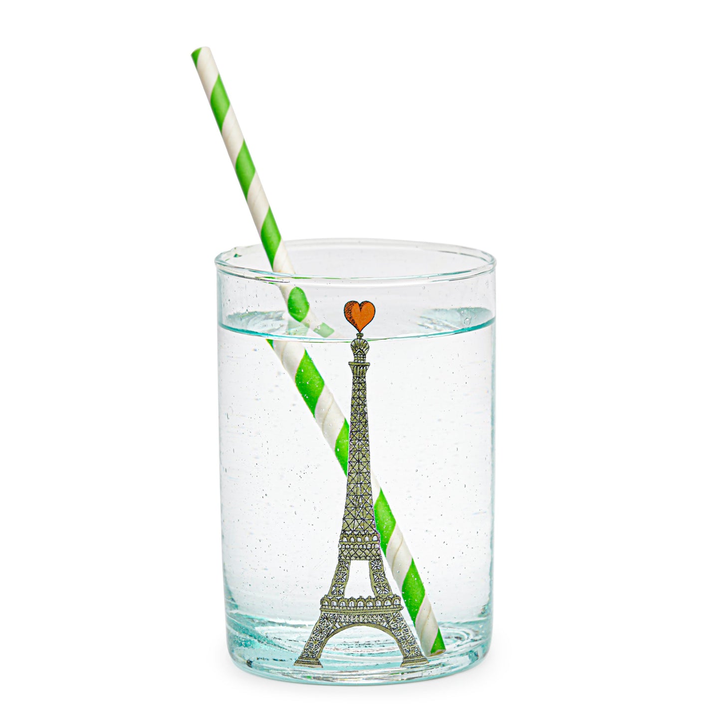 Illustrated glass | THE HEART EIFFEL TOWER