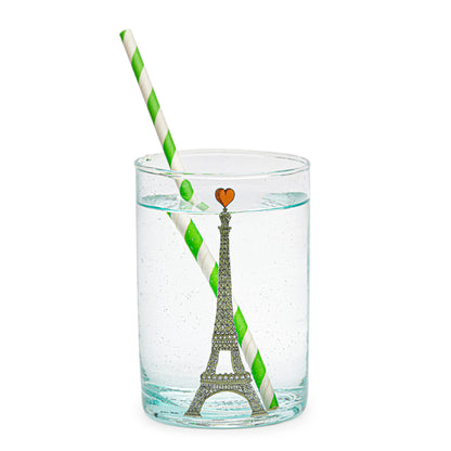 Illustrated glass | THE HEART EIFFEL TOWER