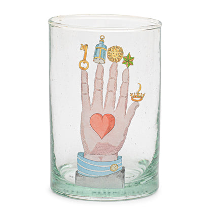 Illustrated glass | HAND OF MYSTERIES