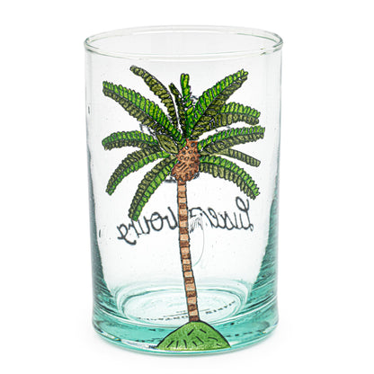 Hand painted glass | LUXEMBOURG PALM TREE