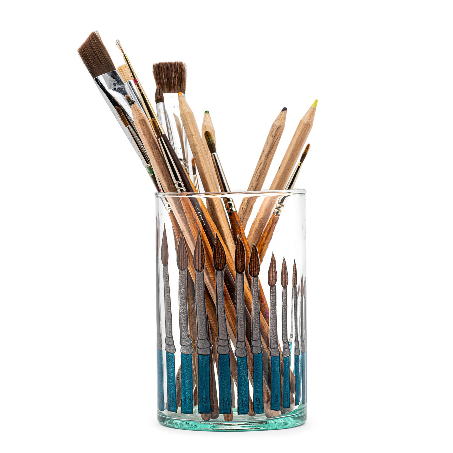 Hand painted glass | PAINT BRUSHES