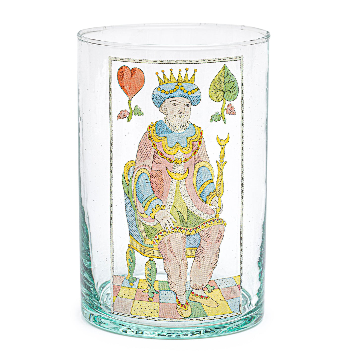 Illustrated glass | KING OF HEARTS