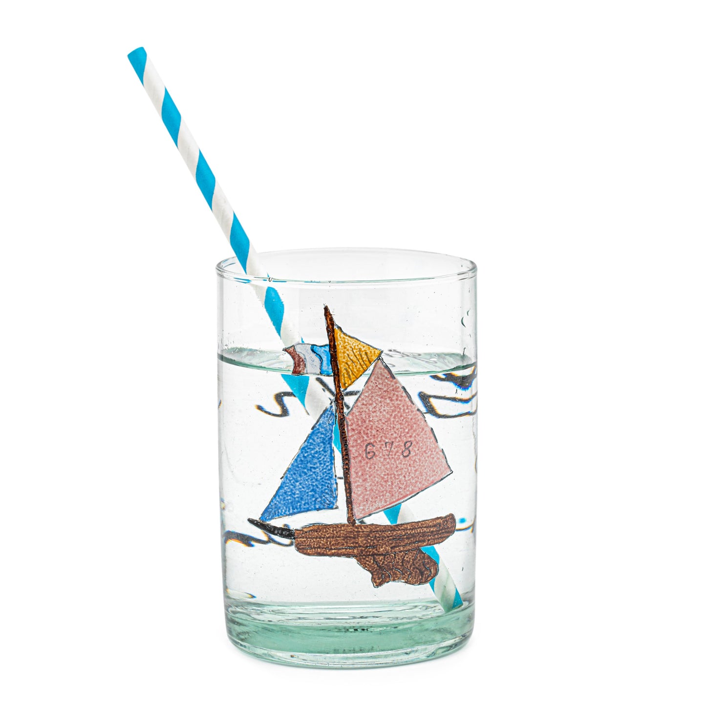 Hand painted glass | SAILING BOAT FROM LUXEMBOURG