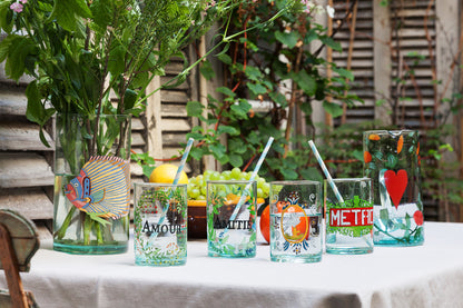 Hand painted glass | FRIENDSHIP