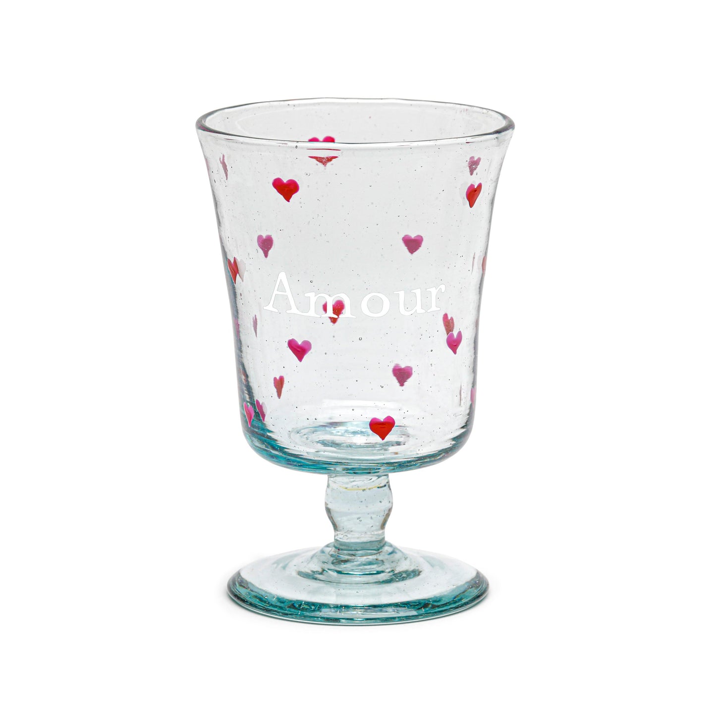 Hand Painted Wine Glass | ALL IN HEARTS: LOVE